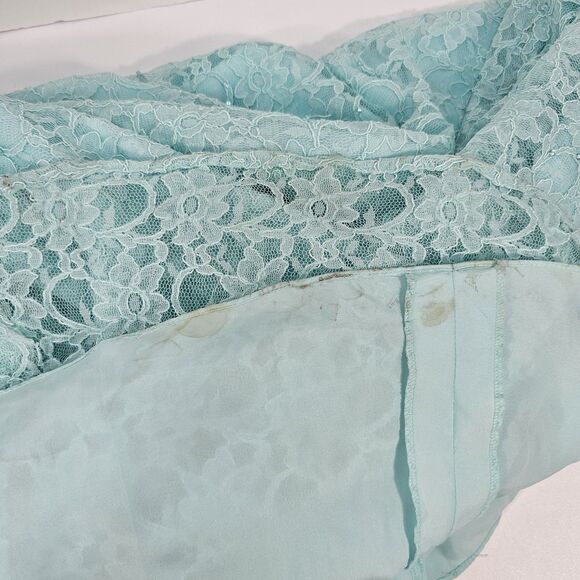 Morilee Bridesmaids Lace Beading Zipper Back Dress Style#21531 Mint Size 16 - Picture 9 of 12